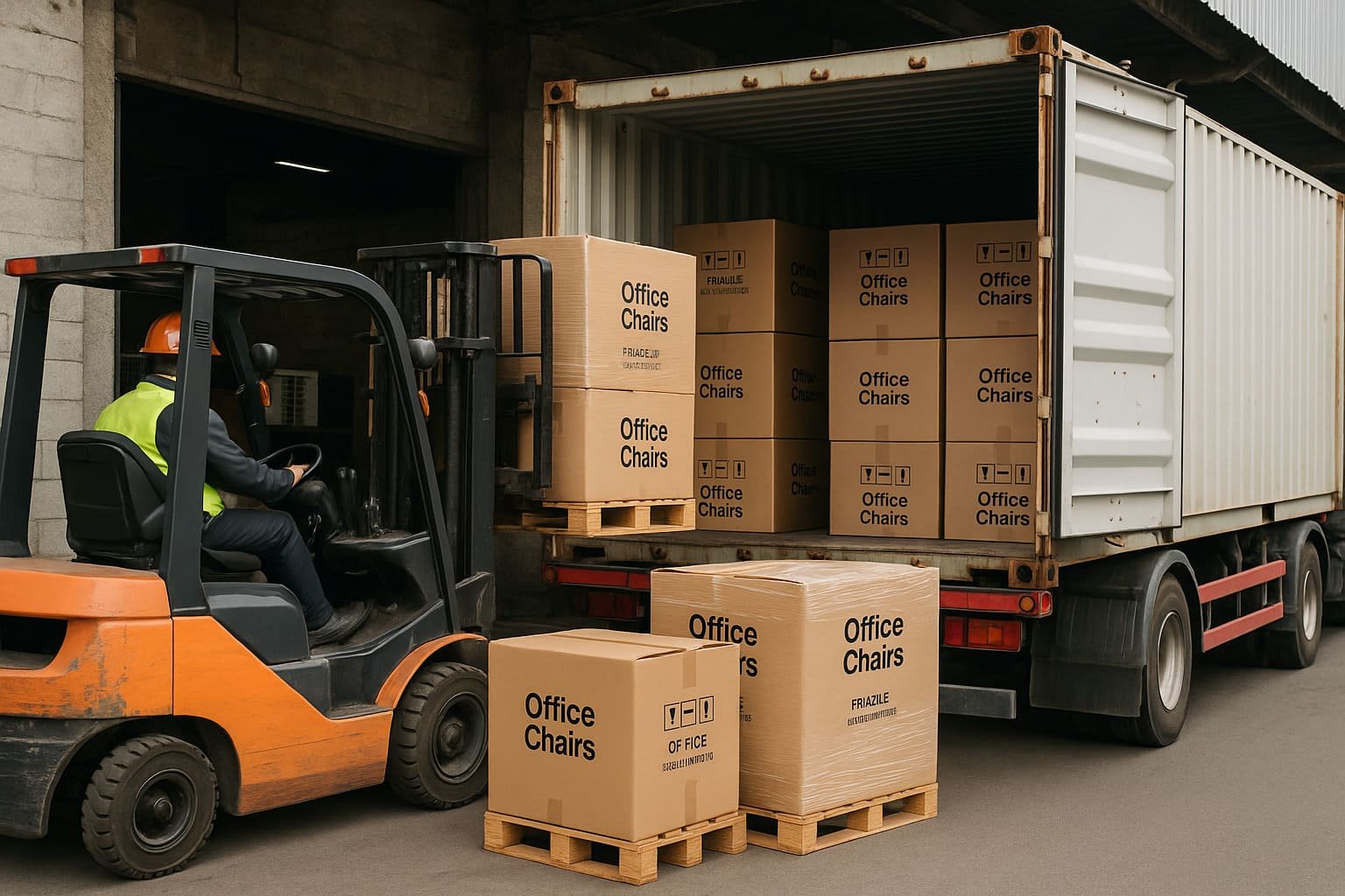 shipping office chairs